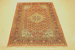 NATURAL WOOL Old Oriental Rugs,Hand Woven,knotted size Approximately 3’9″ X 5’9″