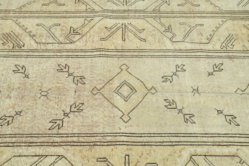 5x8 Turkish Neutral Wool Area Rug Hand-Knotted Vintage Oushak Rug Carpet,1231 gallery