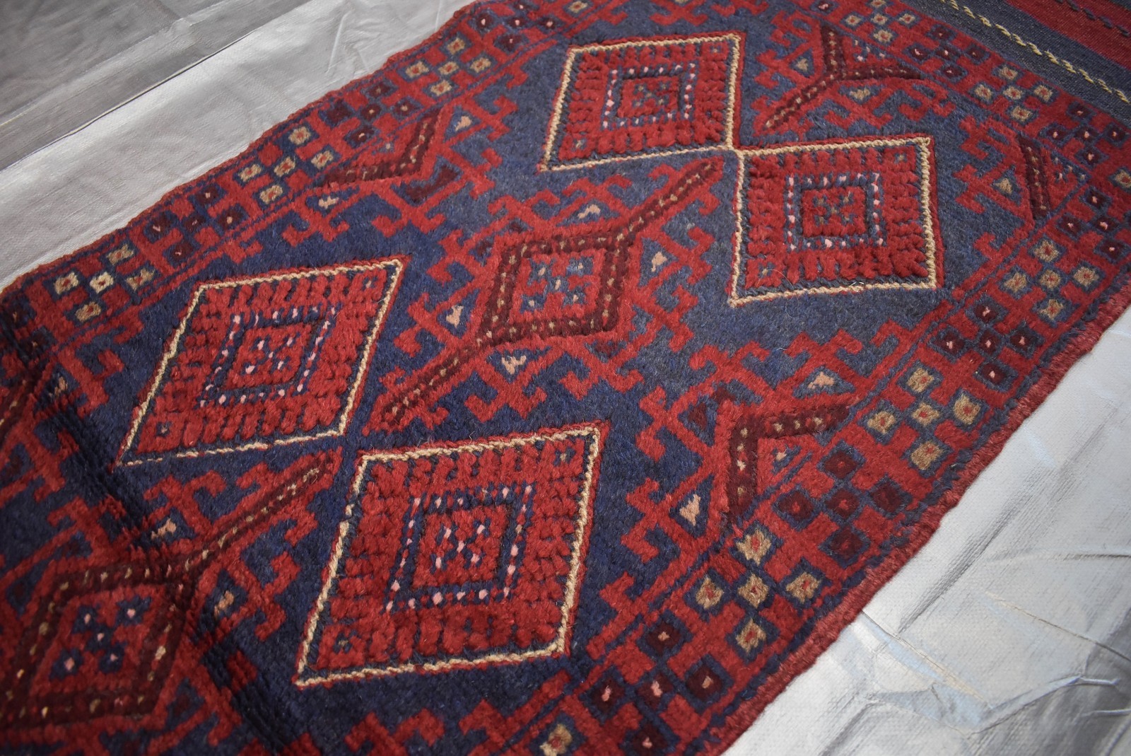 Antique Afghan Mushwani Runner Rug 2x11 Hand Knotted Wool Persian Style Hallway gallery