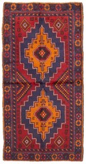 Vintage 3’5″ x 6’7″ Traditional Hand Knotted Vegetable Dye Wool Area Rug