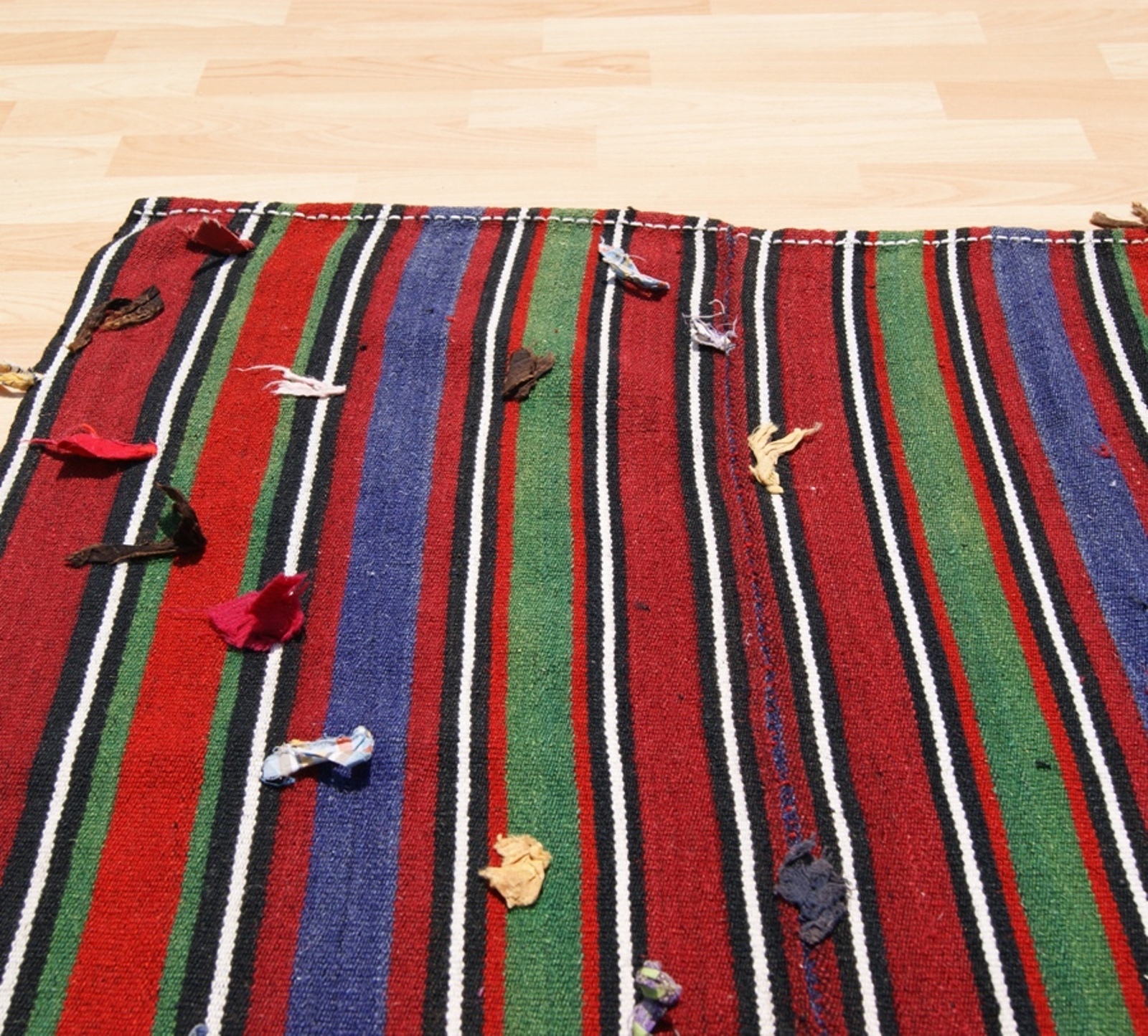 TURKISH KILIM WOOL HAND WOVEN RECTANGLE MULTI COLORED KELIM 30+ AREA RUGS 8X9ft gallery