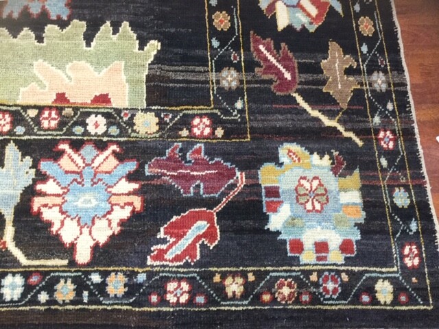 Decorative large pallmette Turkish Ushak Rug-4679 gallery