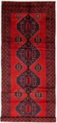 Vintage Traditional Hand-Knotted Area Rug 5’1″ x 12’9″ Oriental Wool Carpet