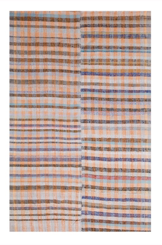1960s Handmade Minimalist Turkish Kilim 225x350 cm | 7.4×11.5 ft | Vintage Rug gallery
