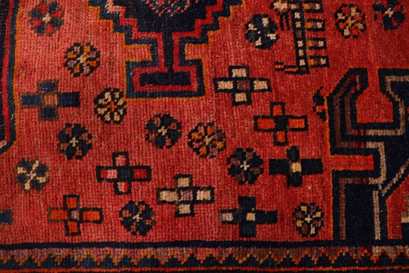 Vintage Hand-Knotted Carpet 4'0" x 6'10" Traditional Oriental Wool Area Rug gallery