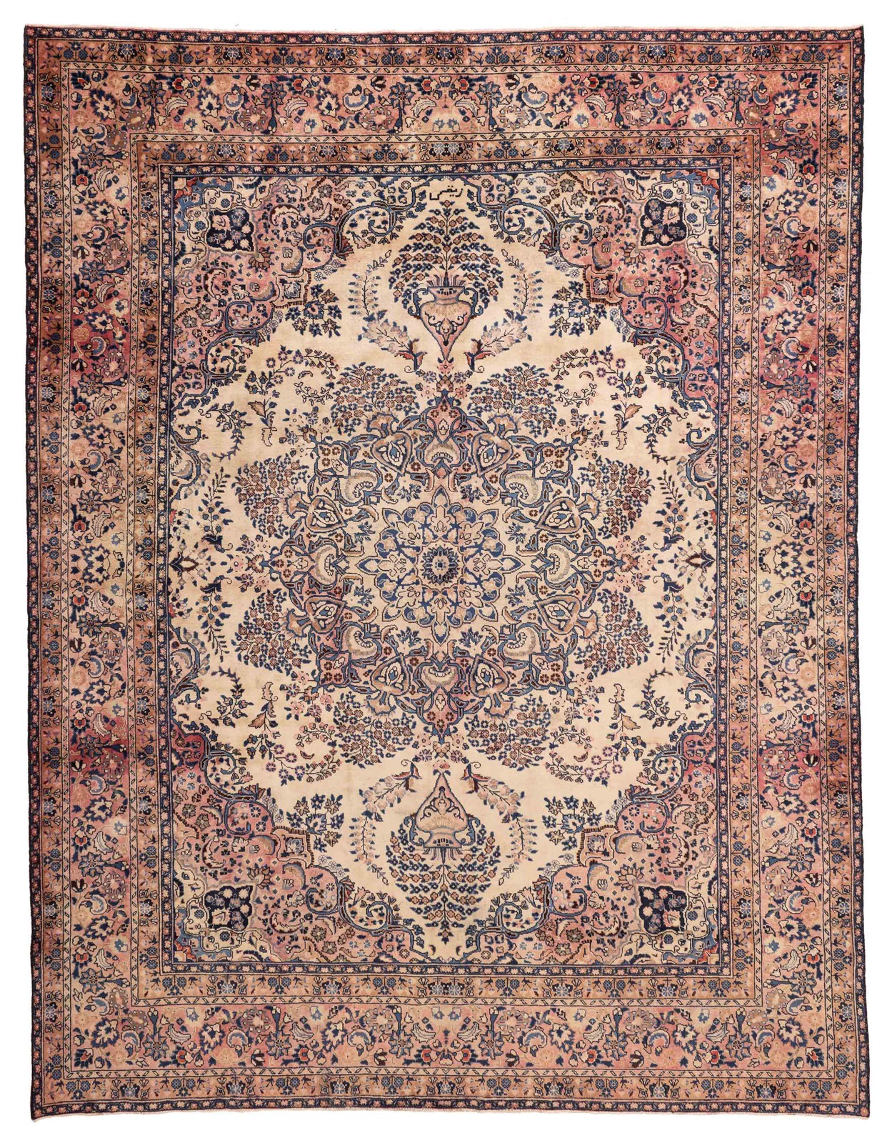 Vintage 9'5" x 12'3" Traditional Hand Knotted Vegetable Dye Wool Area Rug gallery