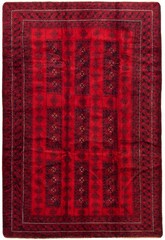 Vintage Hand-Knotted Carpet 6’4″ x 9’5″ Traditional Oriental Wool Area Rug