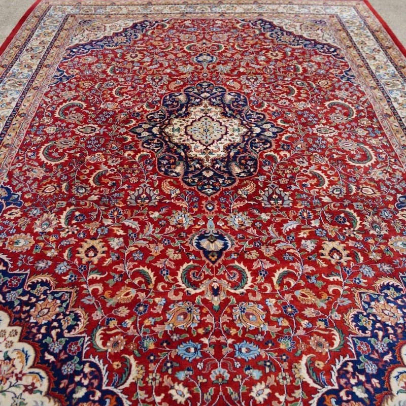 9'1 x 12'7 Vintage Finely Handknotted Wool Rug gallery