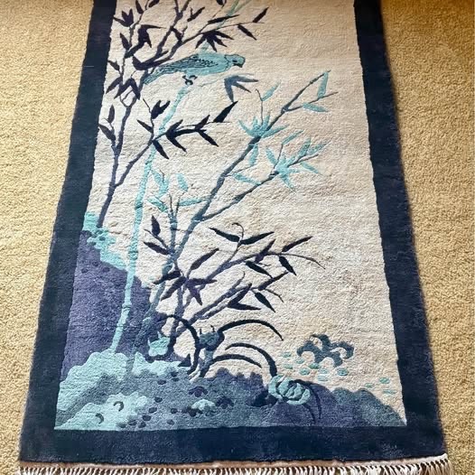 Vintage Asian Rug / Wall Hanging / Textile Art gallery