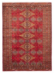 Vintage Hand-Knotted Area Rug 6’9″ x 9’5″ Traditional Oriental Wool Carpet