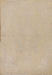 Vintage Muted Beige Distressed Wool Traditional Rug Foyer Hand-made Carpet 3×5