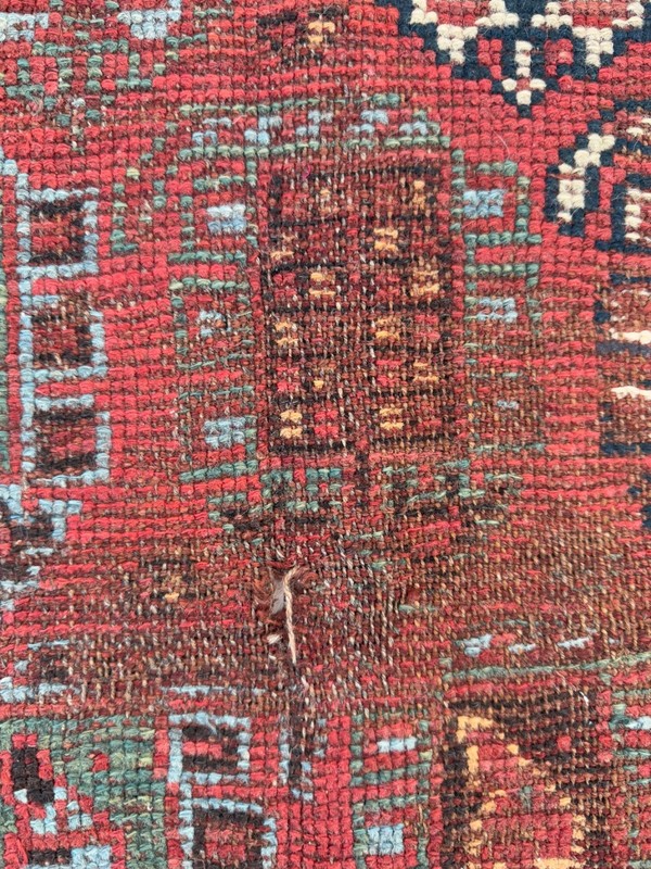 Antique Hand Knotted Distressed Worn Oriental Wool Rug Floor Covering 255x142 Cm gallery