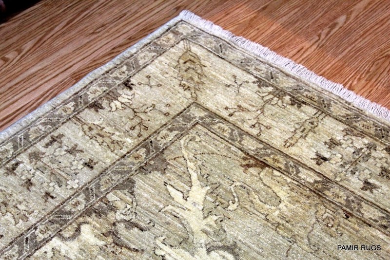_HAND-MADE_RUG_DECORATIVE DESIGNER RUG AUTHENTIC RUG. SILVER 6' X 8' rug gallery