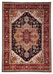 Vintage Geometric Area Rug 9’11” x 13’9″ Traditional Hand-Knotted Wool Carpet