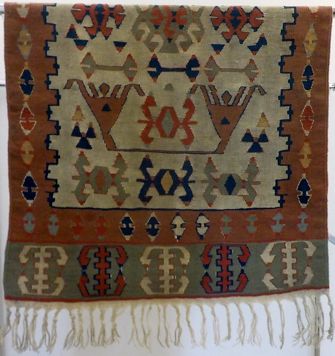 VINTAGE - TURKISH KILIM RUG -LATE 19TH CENTURY EARLY 20TH gallery