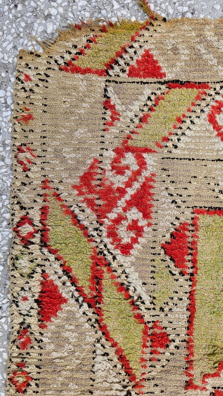 3x4 Antique rug, Fragment rug carpet, wool rug, monastery rug, Prayer islam rug gallery