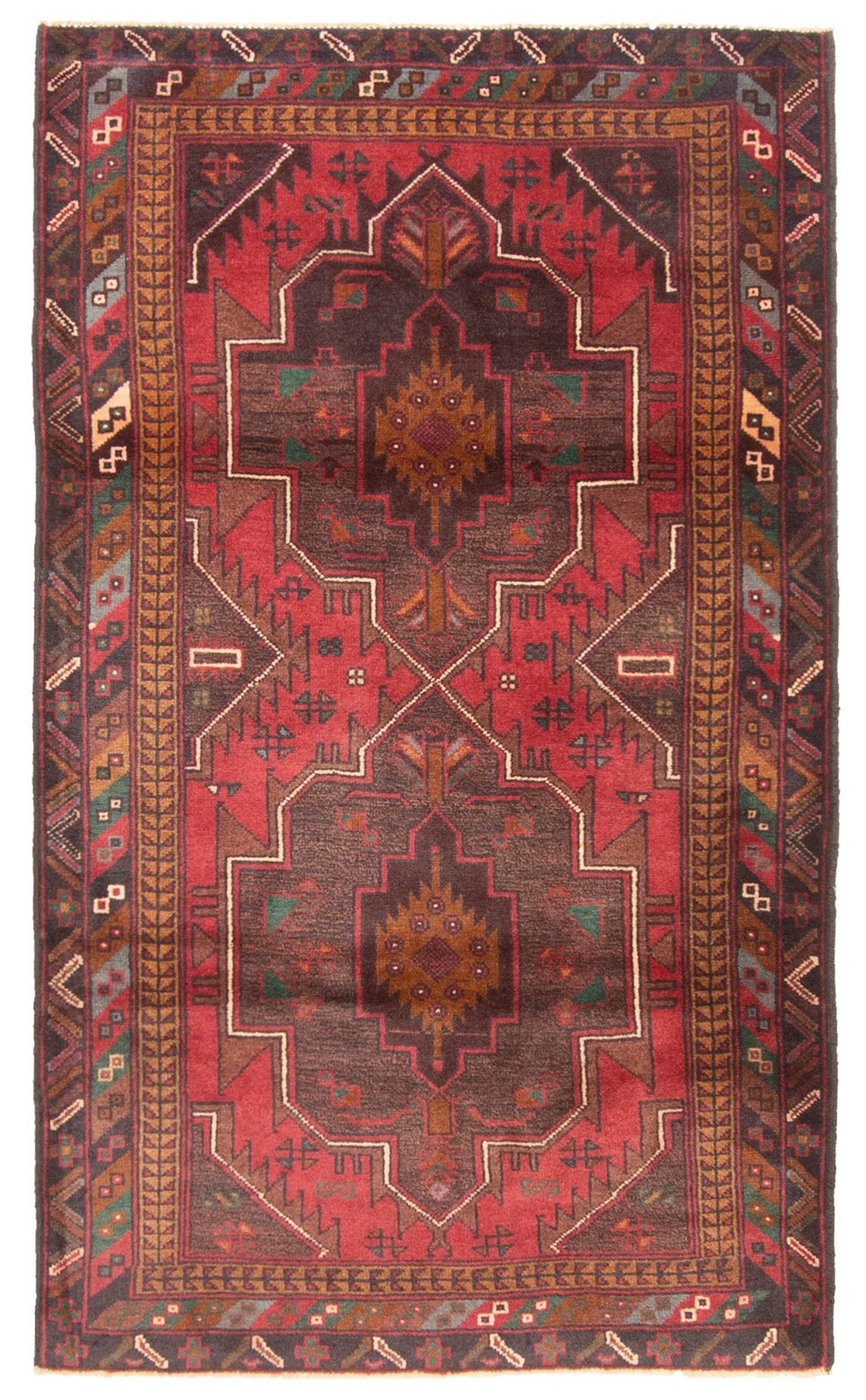 Traditional Vintage Hand-Knotted Area Rug 3'0" x 5'2" Oriental Wool Carpet gallery