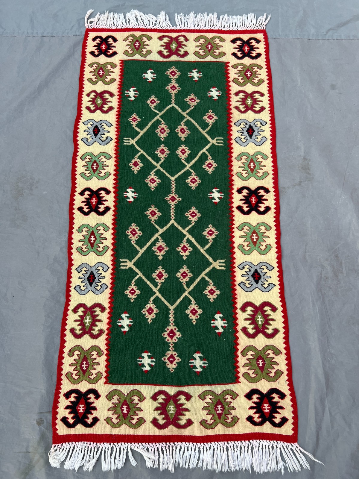 2'2x4'6 ft Vintage Handmade Afghan Kilim Runner Rug, Geometric Design gallery