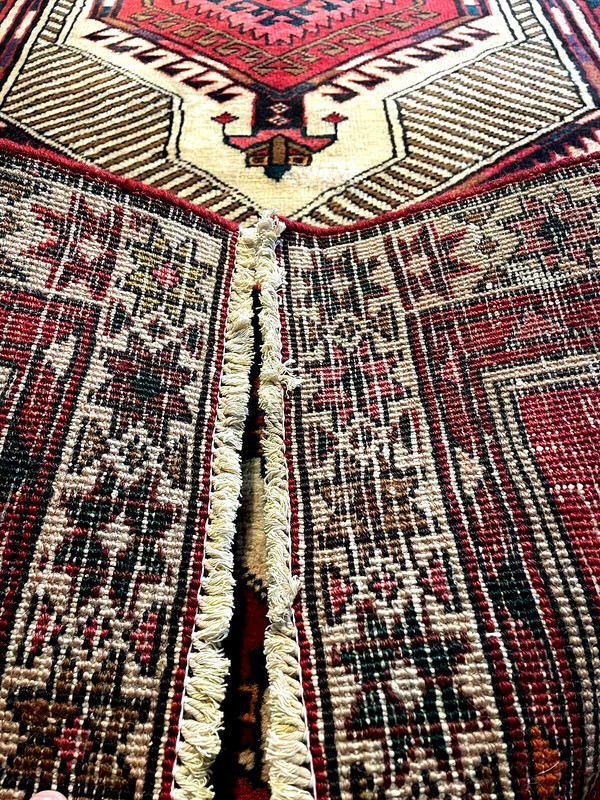 Exquisite 1950's Authentic Vintage Hand Made Knotted Runner 11' x 3' ft gallery