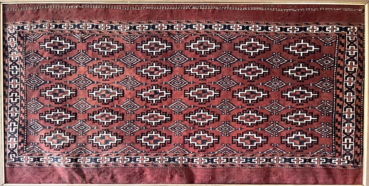 OLD TURKOMAN YOMUD CHUVAL STORAGE BAG FLAT WOVEN gallery
