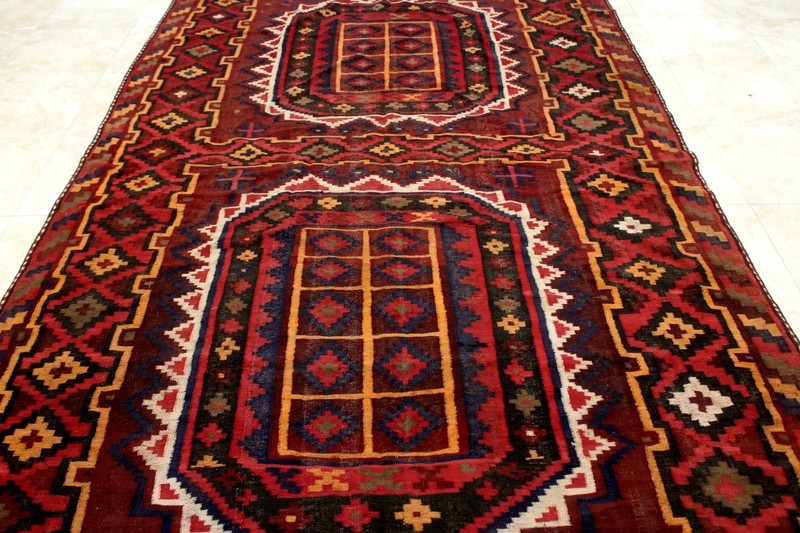 13X7 MAGNIFICENT MINT HAND KNOTTED VEGETABLE DYE DOUBLE SIDED SHIRAZI KILIM RUG gallery