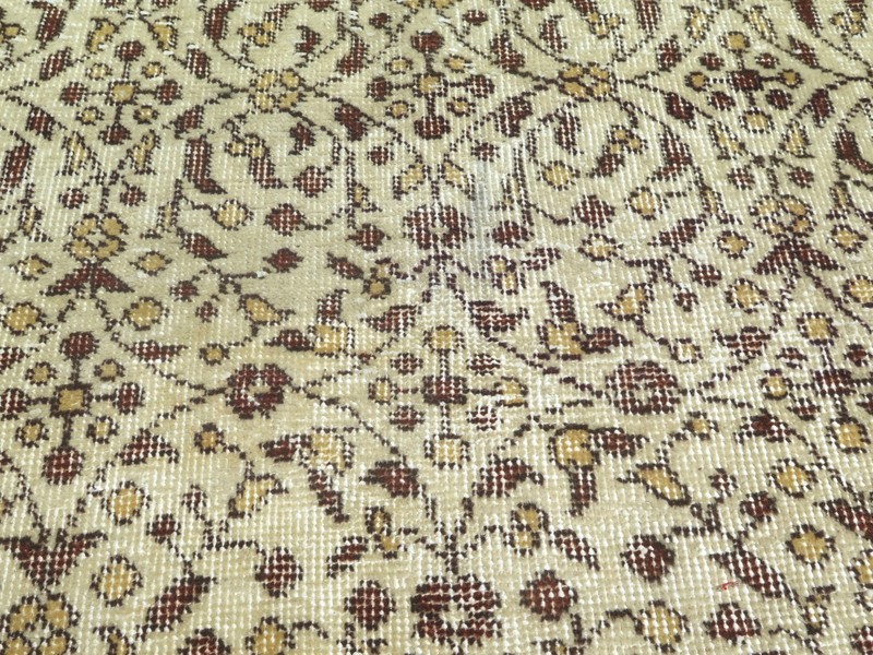 Vintage Anatolia Carpet, Distressed Rug Floor Carpet Handmade Large Rug 81"x120" gallery