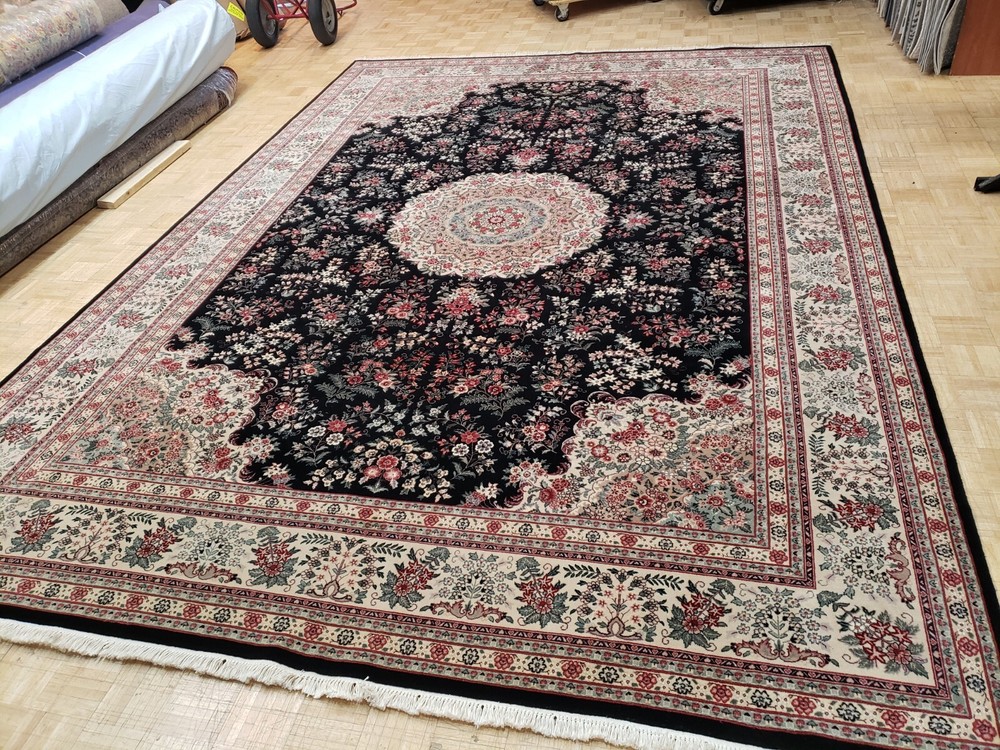 10x14 CHINESE RUG SILK & WOOL SINO AUBUSSON IVORY 100% WOOL ORIENTAL FINE RUG