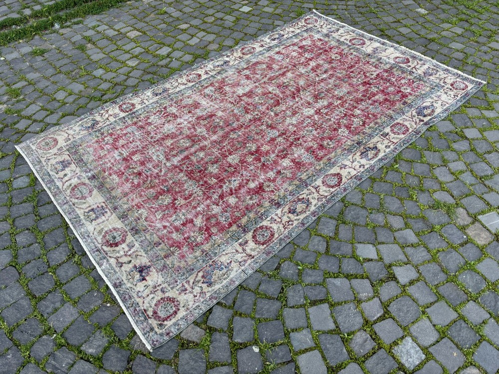 Large rug, Turkish rug, Wool rug, Vintage rug, Handmade rug | 5,3 x 8,7 ft