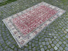 Large rug, Turkish rug, Wool rug, Vintage rug, Handmade rug | 5,3 x 8,7 ft