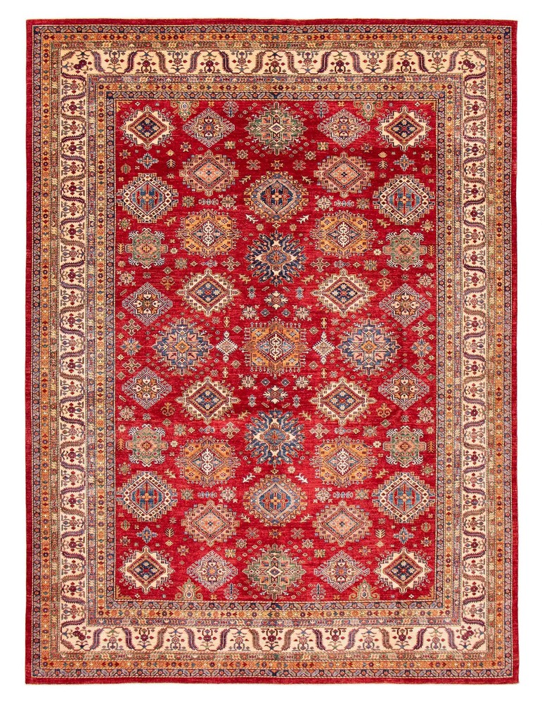 Vintage Hand-Knotted Carpet 10'2" x 13'3" Traditional Oriental Wool Area Rug