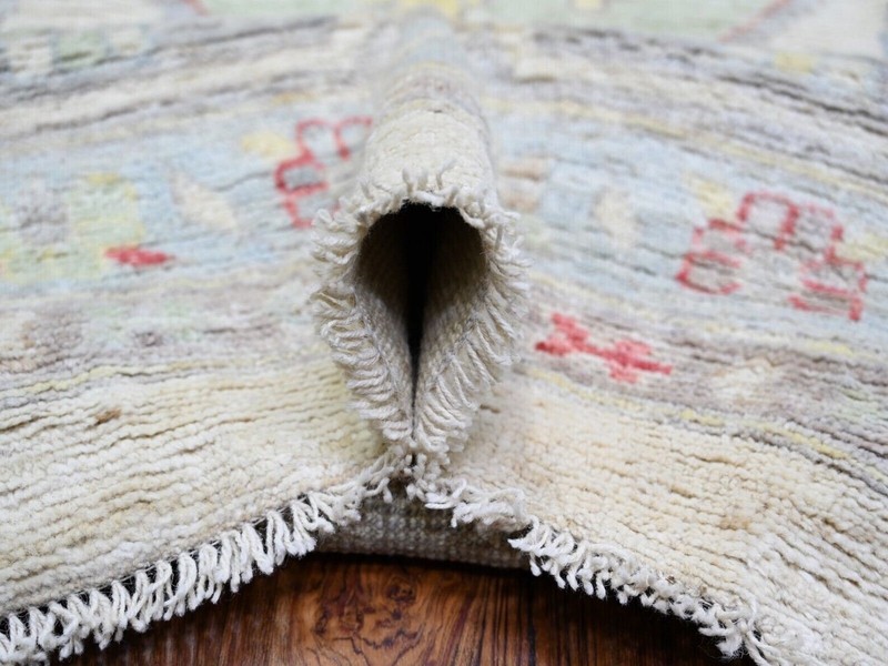 13'10"x19' Ivory, Natural Dyes Oushak with Soft Colors, Pure Wool Hand Knotted gallery