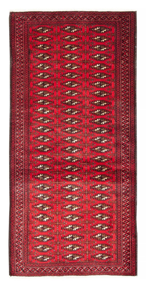 Vintage Hand-Knotted Area Rug 3'2" x 6'7" Traditional Wool Carpet