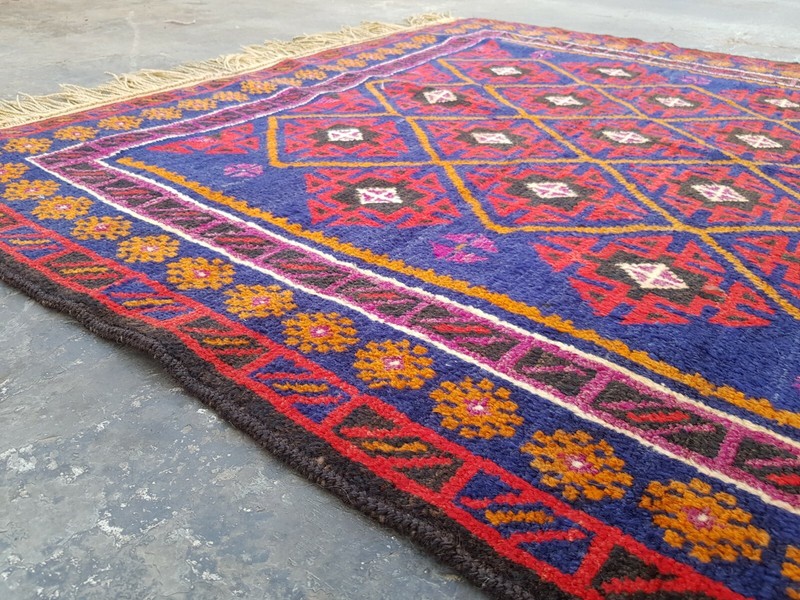 7'1"×3'11" ft stunning Handmade Rug Vintage Wool Rug Large rug Best faded rug gallery