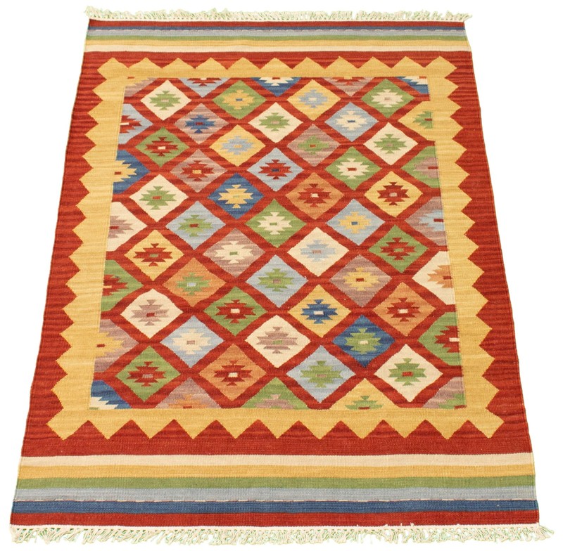 Vintage Hand Woven Area Rug 4'1" x 6'0" Traditional Wool Oriental Carpet gallery