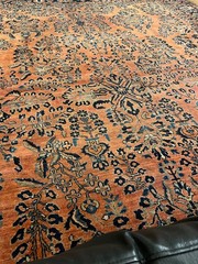 antique sarough rug carpet 264×340 cm