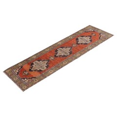 Turkish Runner,Vintage Runner,Oushak Rug,Floor Rug,Runner Rug, 3’8 X 11’6 feet