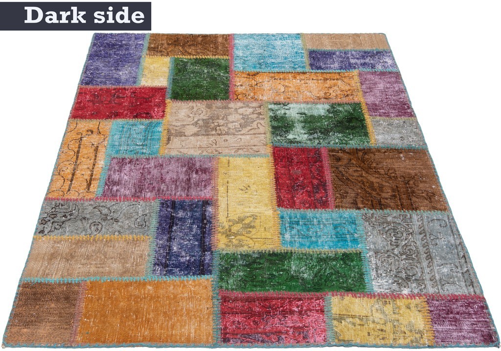 Patchwork 150x104 cm Oriental Hand Knotted Rug Carpet Vintage gallery