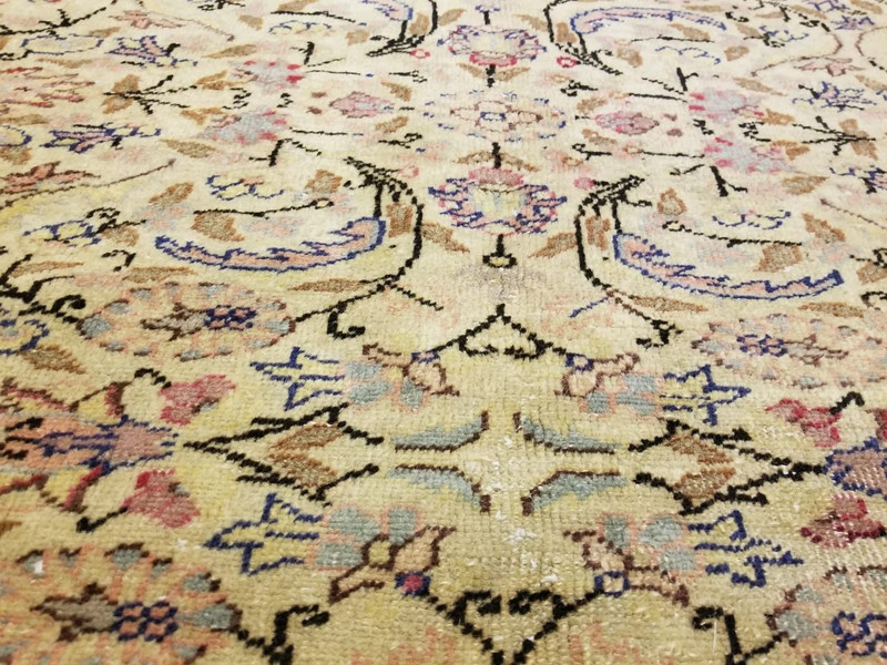 Masterpiece 1930-1940s Antique Wool Pile Muted Dye Hereke Bunyan Rug 8’x 12’8” gallery