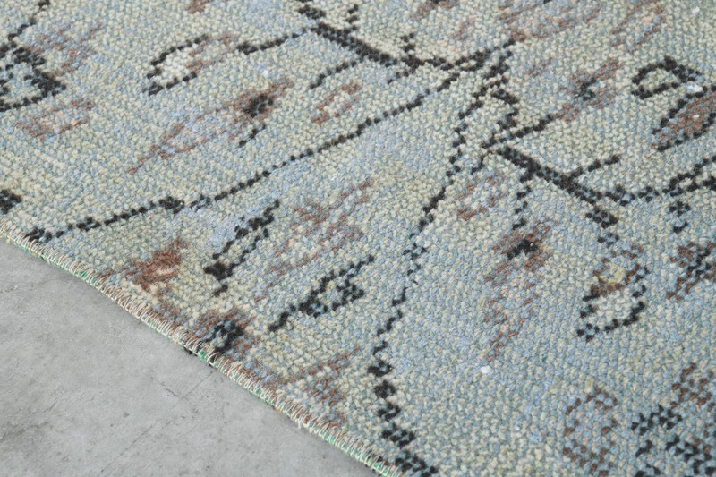 Oushak Runner Rugs Turkish Hand-Knotted Hallway Carpet Vintage Rug 2x8 ft 469 gallery