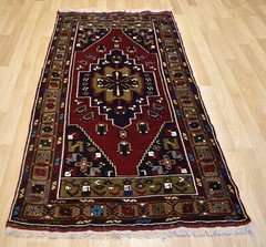 Antique Never Used Caucasian Kazak Handmade Dowry Rug 4Ft x 7′ 8 Free Shipping