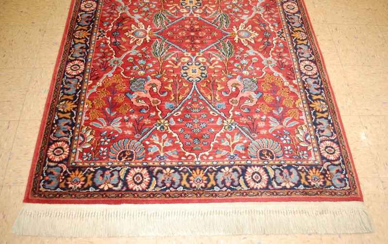 VERY RARE AUTHENTIC AMERICAN KARASTAN ISPAHAN PATTERN # 766 RUG SIZE 4'3" x 6' gallery
