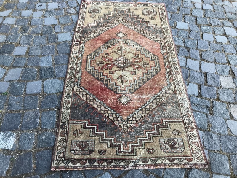 Handmade Wool Rug, Bohemian Area Rug, Turkish Vintage Rug, Home Decor,2,6x4,9 ft gallery