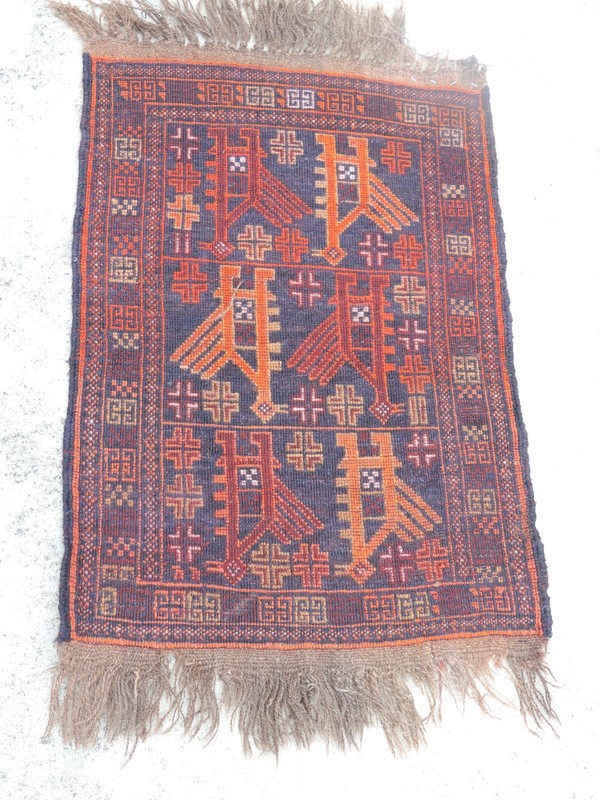 2x3ft. Vintage Turkoman Balouch Child's Prayer Rug gallery