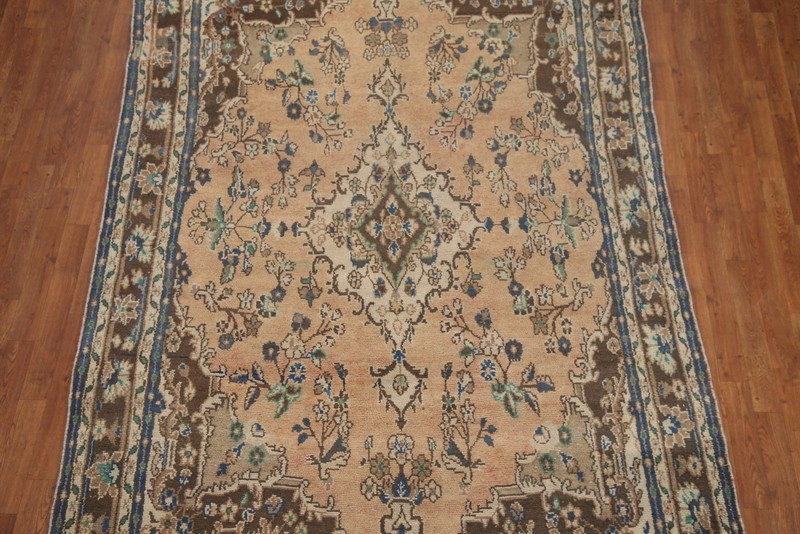 Floral Wool Handmade Area Rug 7x10 Traditional Medallion Room Size Carpet gallery