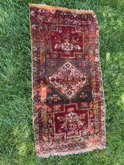 Vintage Turkish Oriental Carpet/Rug, Nice Condition, Small, Hand Woven