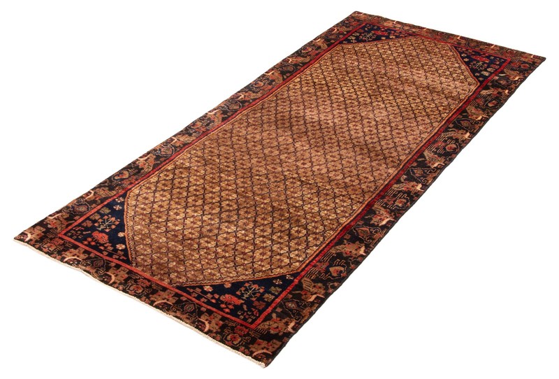 Vintage Hand-knotted Runner Rug 3'5" x 10'0" Traditional Oriental Wool Carpet gallery