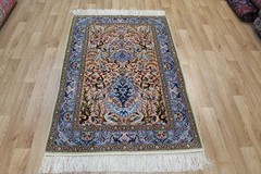 An Outstanding Handmade Oriental Tree of Life Rug Silk and Wool 155 x 100 cm