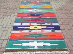 Vintage Turkish Kilim Wool, Area Rugs, Handmade Afion Rug, Large Carpet 54″x101″