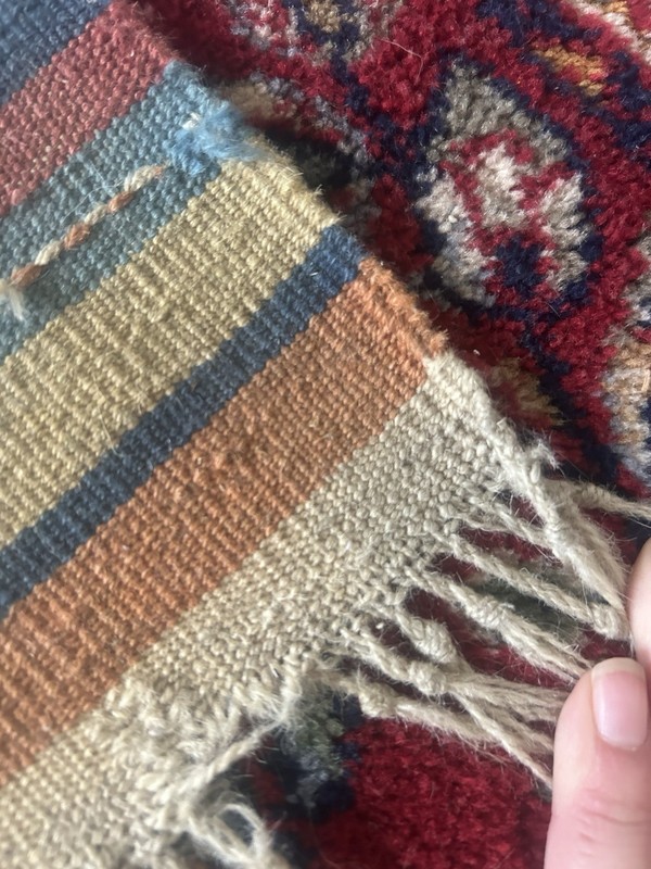Vintage Handwoven Anatolian Kilim Rug 40x31 Tribal Geometric Flat Weave gallery