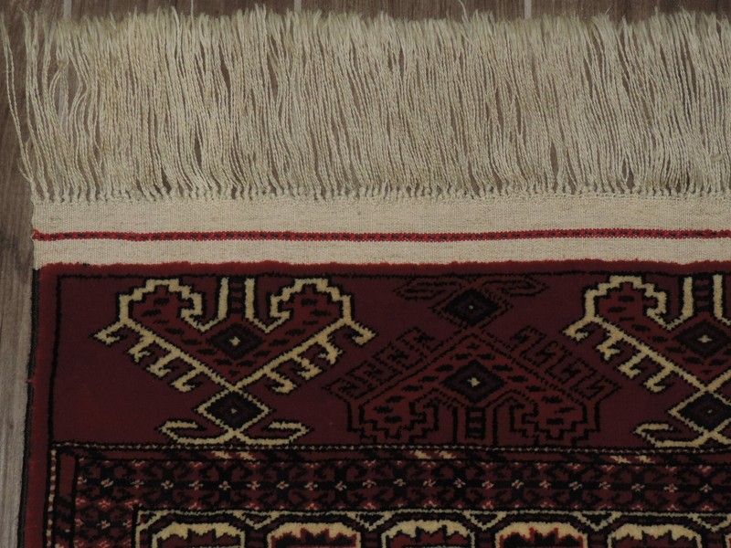 3x5ft. Handmade Turkoman Dyrnak Gol Yomud Wool Rug gallery
